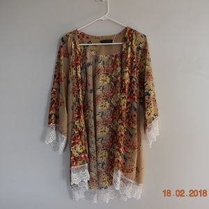 floral cardigan